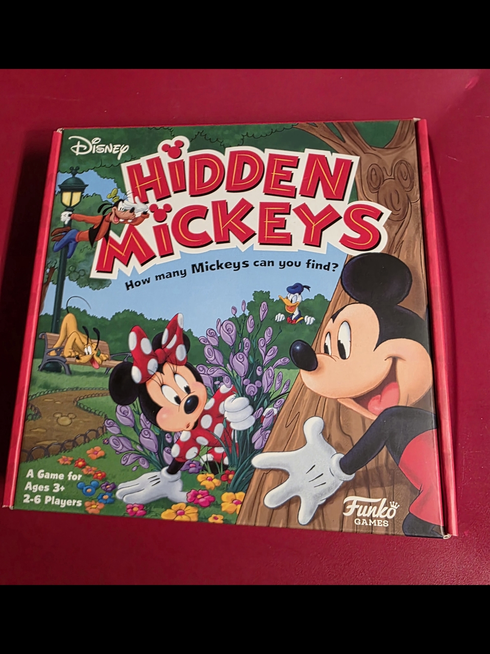 Disney Hidden Mickeys Board Game - Red, Green, Blue, Black